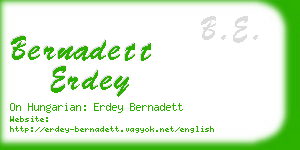 bernadett erdey business card